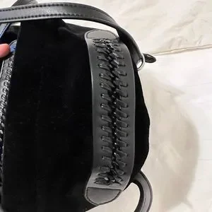 Stella McCartney Falabella Go Convertible Backpack Black Velvet Mini Bag Purse Stella McCartney | Bags | Stella Mccartney Falabella Go  main image 3